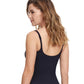 Back View Of Profile By Gottex The Twist D-Cup Scoop Neck Underwire Tankini Top | PROFILE THE TWIST BLACK