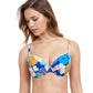 Front View Of Profile By Gottex Rising Sun D-Cup Push Up Underwire Bikini Top | PROFILE RISING SUN BLUE