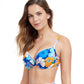 Side View Of Profile By Gottex Rising Sun D-Cup Push Up Underwire Bikini Top | PROFILE RISING SUN BLUE