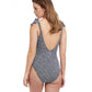 Back View Of Profile By Gottex Colette V-Neck One Piece Swimsuit | PROFILE COLETTE