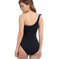 Back View Of Profile By Gottex Lola Ruffle One Shoulder One Piece Swimsuit | PROFILE LOLA