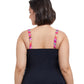 Back View Of Profile By Gottex Palm Springs Plus Size Sweetheart Underwire Tankini Top | PROFILE PALM SPRINGS BLACK