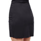 Back View Of Profile By Gottex Kundala Twist Detail Mini Skirt Cover Up | PROFILE KUNDALA BLACK