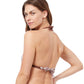 Back View Of Profile By Gottex Iota D-Cup Tie Back Bikini Top | PROFILE IOTA BROWN AND WHITE
