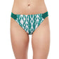 Front View Of Profile By Gottex Iota Hipster Tankini Bottom | PROFILE IOTA EMERALD AND WHITE