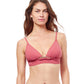 Front View Of Profile By Gottex Unchain My Heart Banded Bikini Top | PROFILE UNCHAIN MY HEART LIGHT MAHOGANY