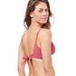 Back View Of Profile By Gottex Unchain My Heart Banded Bikini Top | PROFILE UNCHAIN MY HEART LIGHT MAHOGANY
