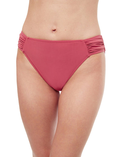 Front View Of Profile By Gottex Unchain My Heart Side Tab Hipster Bikini Bottom | PROFILE UNCHAIN MY HEART LIGHT MAHOGANY