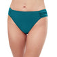 Front View Of Profile By Gottex Unchain My Heart Side Tab Hipster Bikini Bottom | PROFILE UNCHAIN MY HEART TEAL