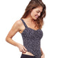 Side View Of Profile By Gottex Bash D-Cup Shirred Underwire Tankini Top | PROFILE BASH