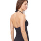 Back View Of Profile By Gottex Florence V-Neck Halter Tankini Top | PROFILE FLORENCE