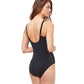 Back View Of Profile By Gottex Florence Peasant Shirred One Piece Swimsuit | PROFILE FLORENCE