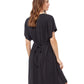 Back View Of Profile By Gottex Florence V-Neck Jersey Tunic Cover Up | PROFILE FLORENCE