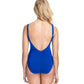Back View Of Profile By Gottex Date Night V-Neck One Piece Swimsuit | PROFILE DATE NIGHT SAPPHIRE
