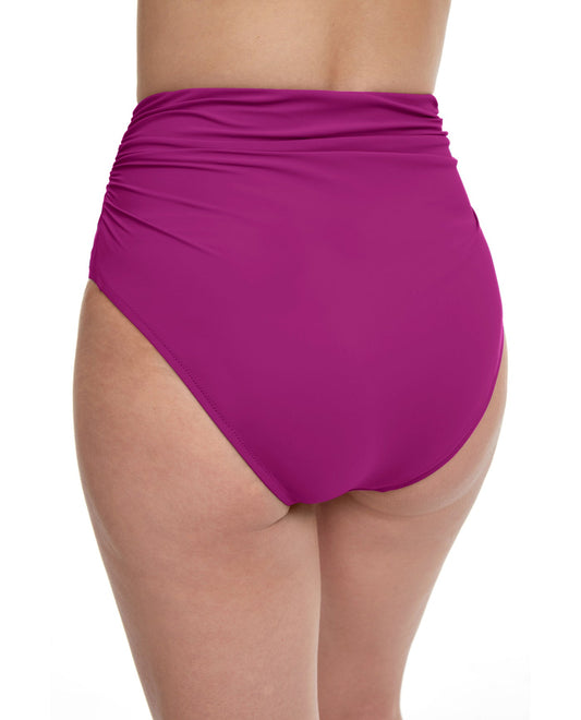 Back View Of Profile By Gottex Tutti Frutti High Waist Tankini Bottom | PROFILE TUTTI FRUTTI WARM VIOLET