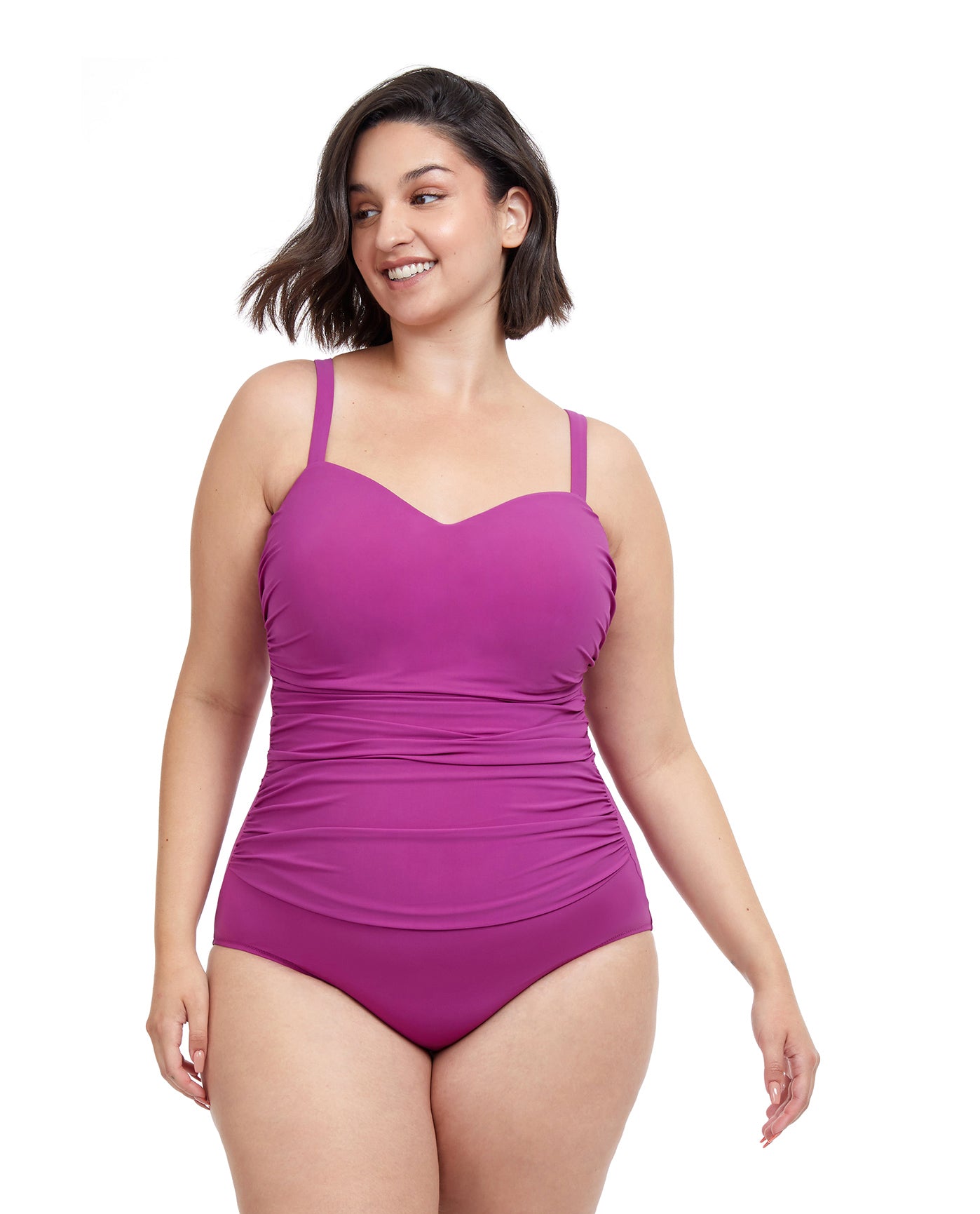 Profile by Gottex Plus Size Tutti Frutti Bandeau Swim Dress at