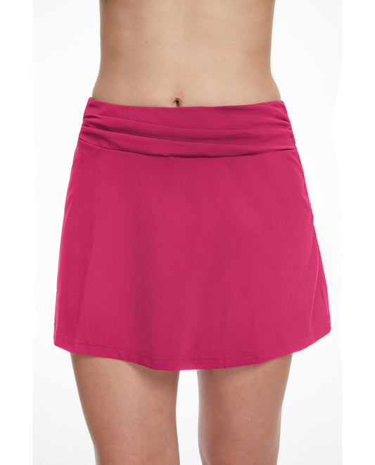 Front View Of Profile By Gottex Tutti Frutti Cover Up Skirt | PROFILE TUTTI FRUTTI ROSE