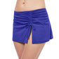 Side View Of Profile By Gottex Tutti Frutti Side Slit Swim Skirt | PROFILE TUTTI FRUTTI INDIGO
