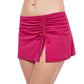 Side View Of Profile By Gottex Tutti Frutti Side Slit Swim Skirt | PROFILE TUTTI FRUTTI CHERRY