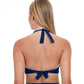 Back View Of Profile By Gottex Tutti Frutti Surplice Halter Bikini Top | PROFILE TUTTI FRUTTI NAVY