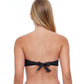 Back View Of Profile By Gottex Tutti Frutti Bandeau Twist Front Bikini Top | PROFILE TUTTI FRUTTI BLACK