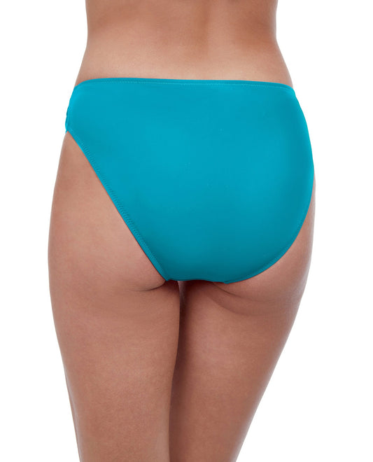 Back View Of Profile By Gottex Tutti Frutti Side Tab Hipster Bikini Bottom | PROFILE TUTTI FRUTTI TURQUOISE