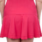 Back View Of Profile By Gottex Tutti Frutti Plus Size Side Slit Cinch Swim Skirt | PROFILE TUTTI FRUTTI PINK