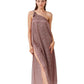 Front View Of Luma One Shoulder Sarong Dress Cover Up | LUMA RETRO LUXURY