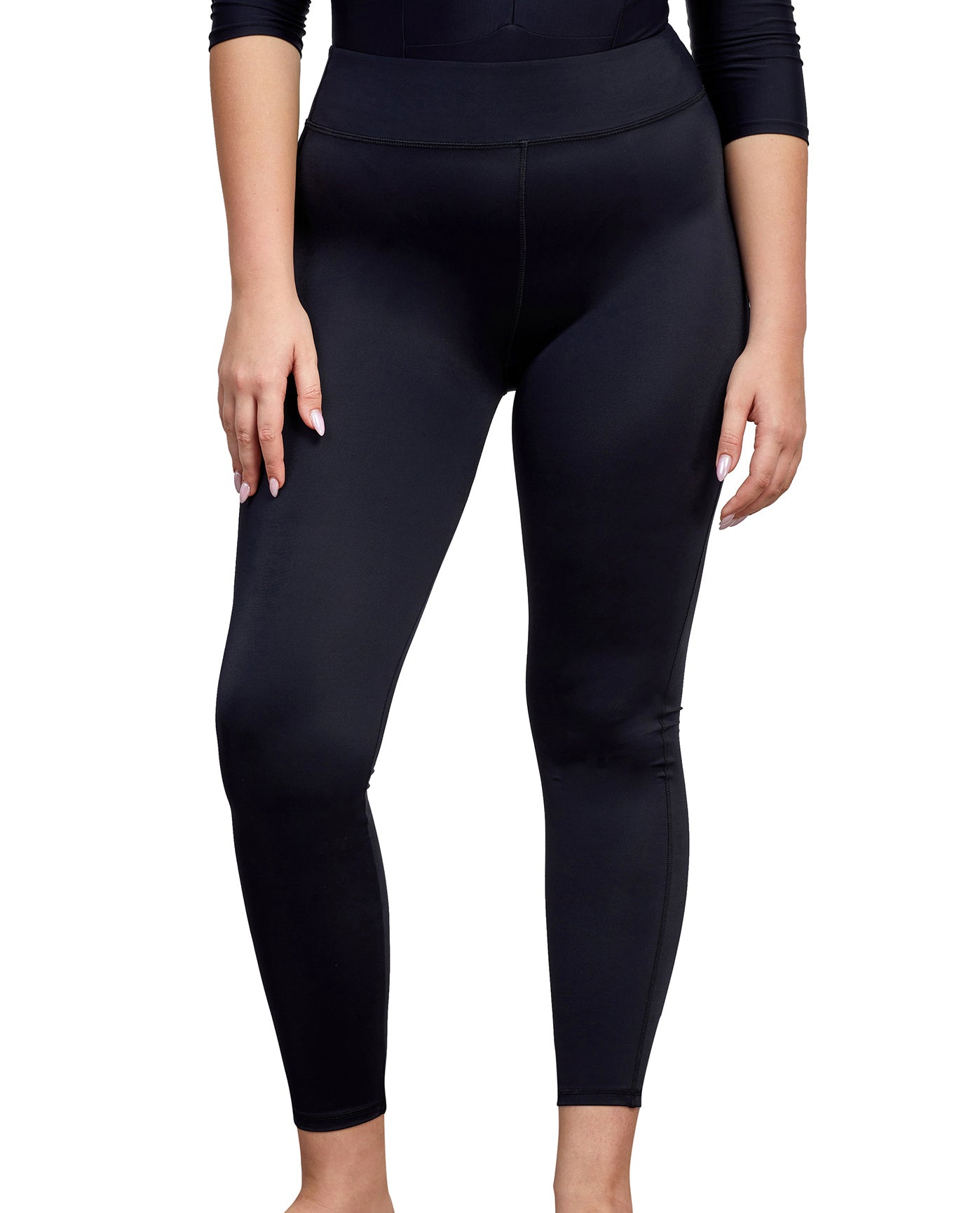 Shiny Black Spandex Leggings from Koral Activewear : r/TheSecondSkinSpandex