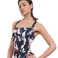 Side View View Of Free Sport Rocky D-Cup High Neck Strappy Tankini Top | FREE SPORT ROCKY