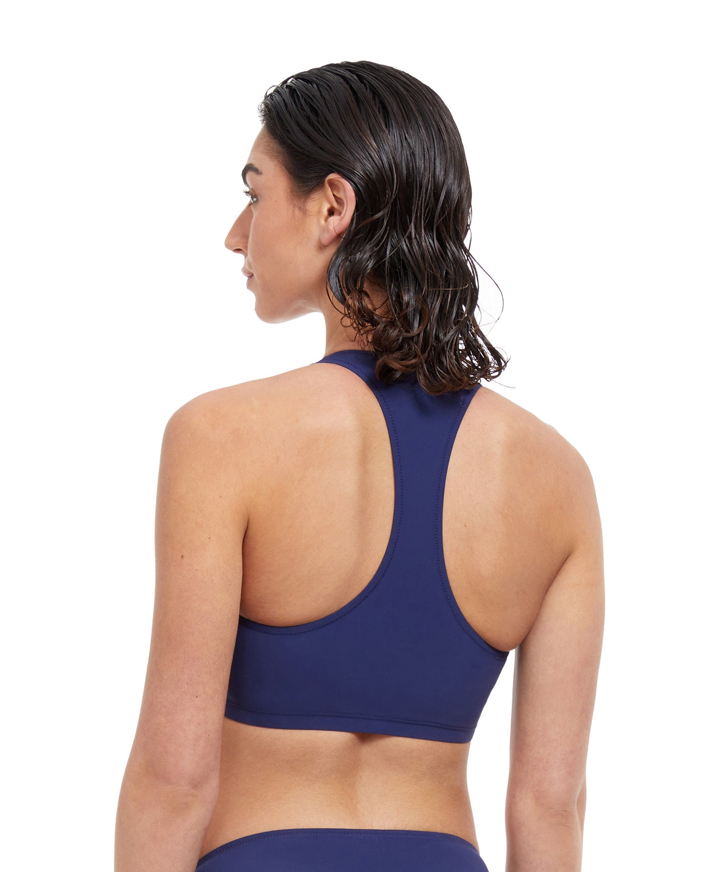 Back View Of Free Sport Olympic Dream High Neck V-Back Bikini Top | FREE SPORT OLYMPIC DREAM