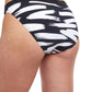 Back View Of Free Sport Upstream Hipster Bikini Bottom | FREE SPORT UPSTREAM BLACK AND WHITE