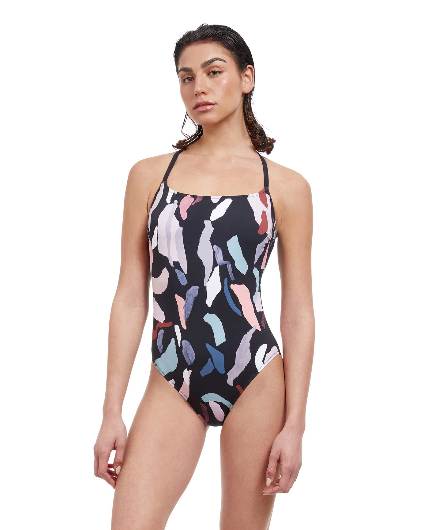 Gottex Amore Deep Plunge Halter One Piece Swimsuit